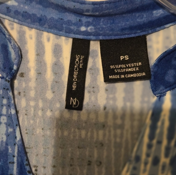New Direction Petite Blouse Size P/S - Picture 3 of 3